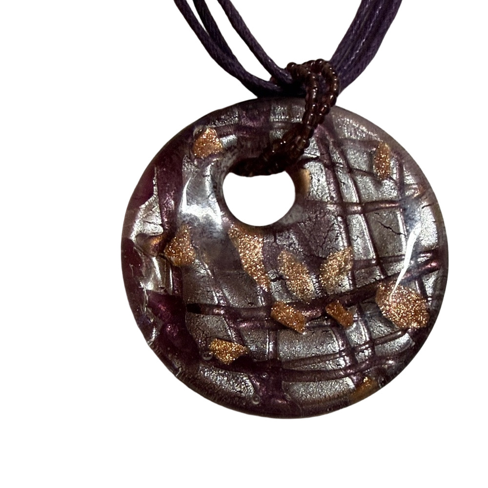 Elegant Brown and Bronze Pendant Necklace